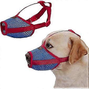 Atmungsaktiver Hundemaulkorb aus Netzgewebe, Antibell- und Beißschutz mit verstellbarem Riemen für Zuhause, Reisen und Hundetraining, geeignet für Teddybären, Chihuahuas und Zwerghunde.