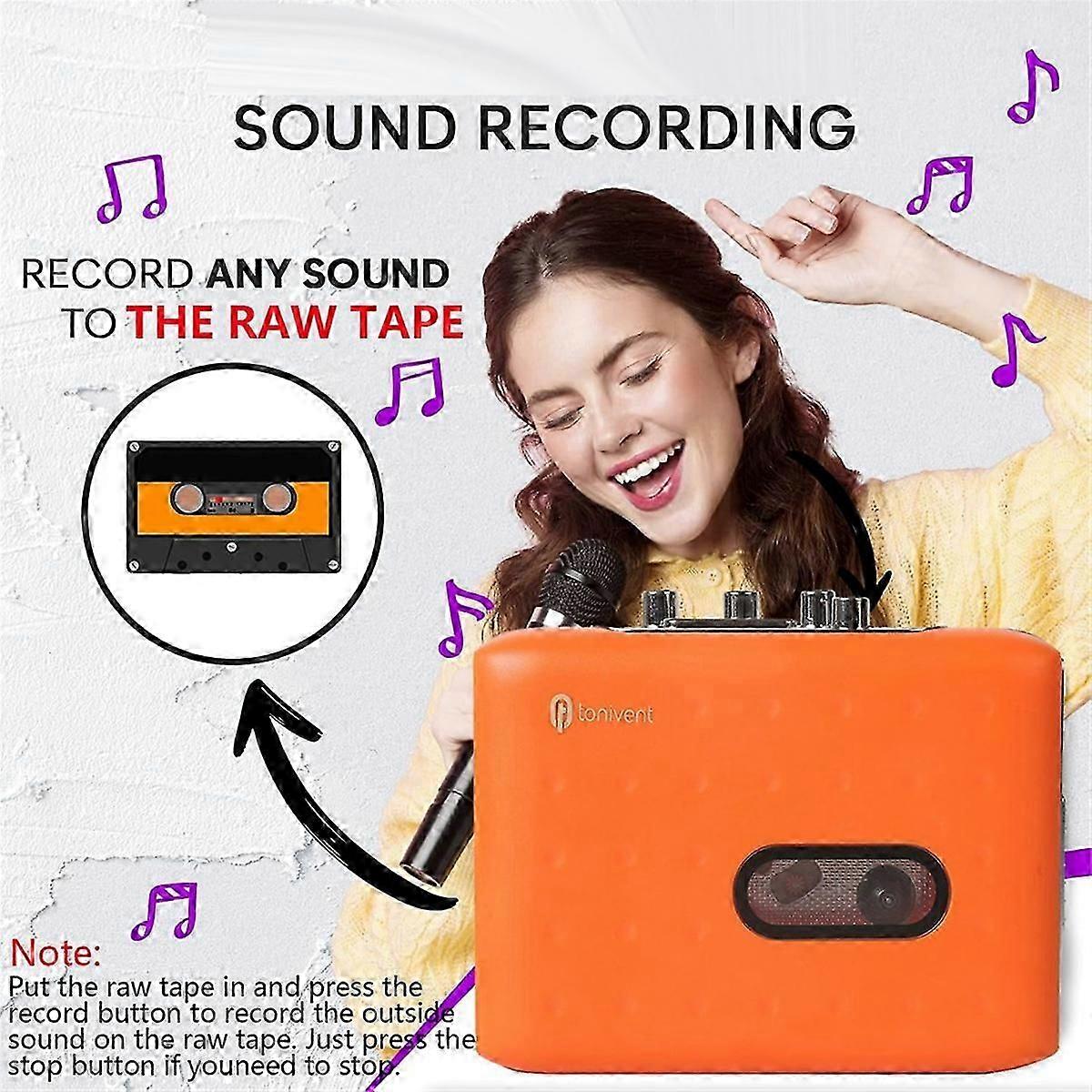 Portable Cassette Player with Headphone A