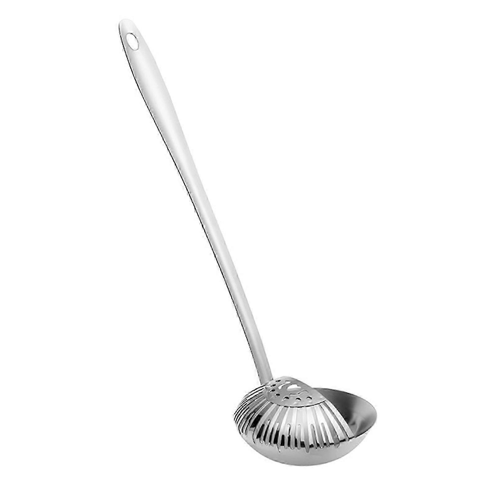 Ergonomic Stainless Ladle With Strainer