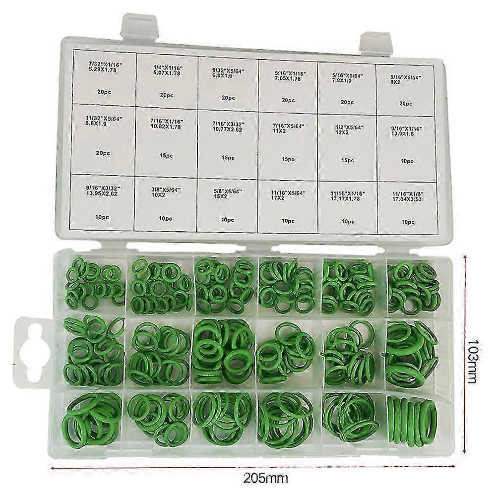 Rubber O-Ring Assortment 270Pcs 18 Sizes