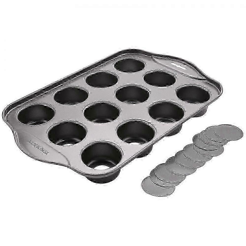 Removable-Bottom 12-Cavity Baking Tray