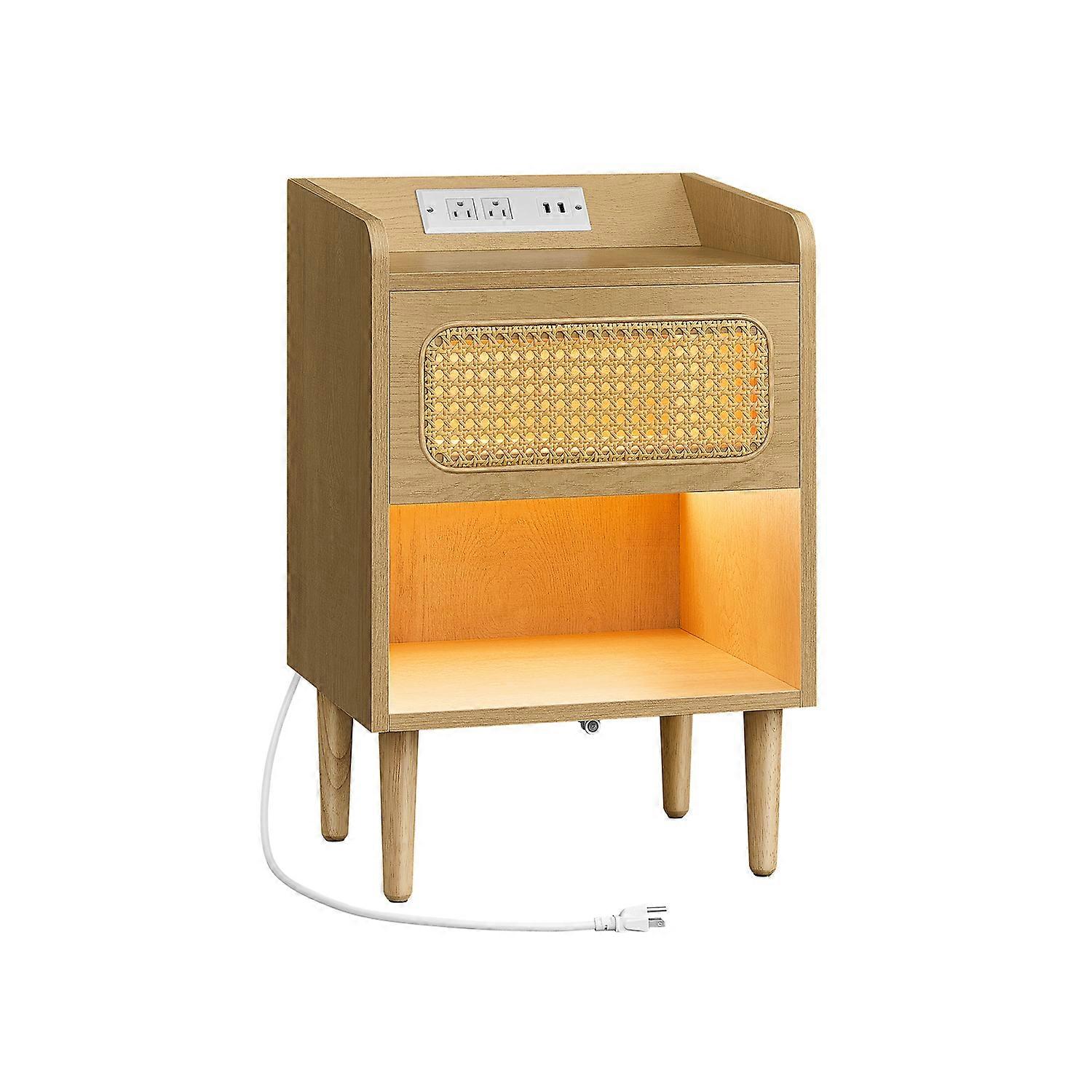 BOHOVEN Collection - Nightstand with Charging Station 13
