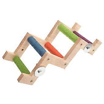 Creative Parrot Ladder Wooden Ladder for Bird Training 2Pcs Toy
