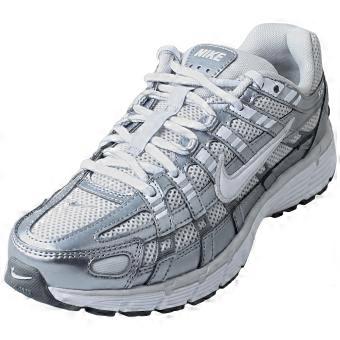 Nike P-6000 Womens Fashion Trainers in Grey White