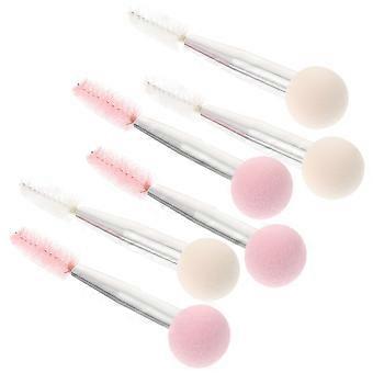 Chemical Makeup Brush 6Pcs Dual-Ended Set for Eyebrow and Eyelash Application
