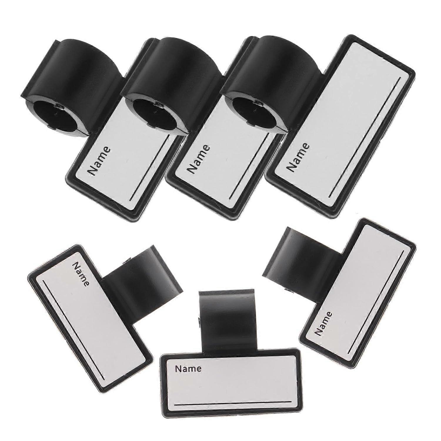 Identification Tags on Double Sided Plates 6 Pack ABS Clip