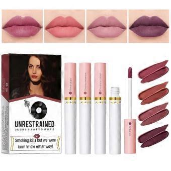 Lipstick Cigarettes, 4 Colors Lip Stain Set, Tube Cigarette Lipstick, Waterproof Long Lasting Lip Gloss Lip Tint, Matte Liquid Lipstick
