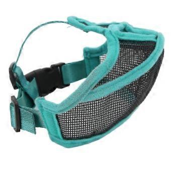 Adjustable Breathable Short Snout Dog Muzzle - Mesh Anti-Biting Bulldog Muzzle compatible with Dogs-spai