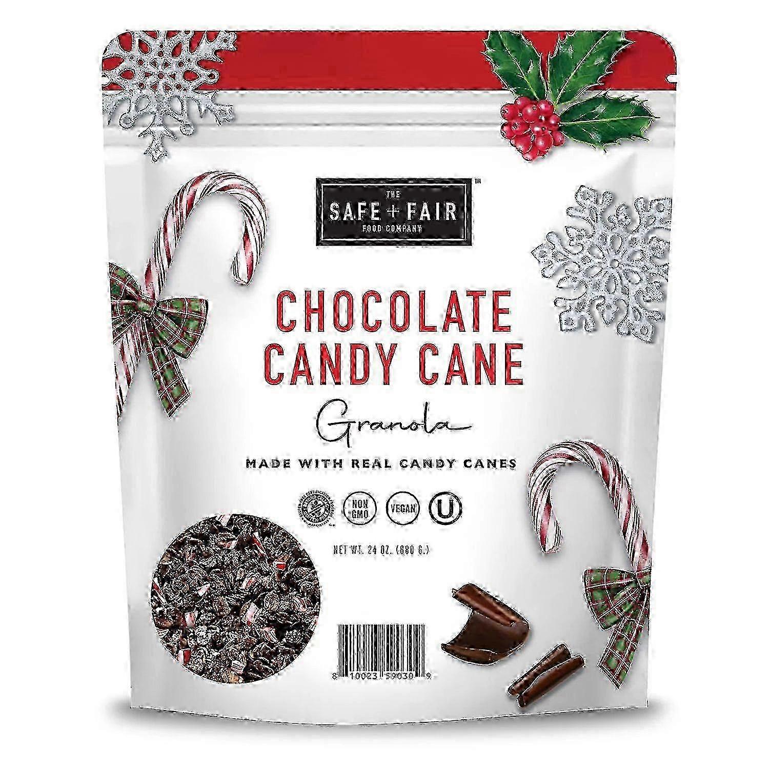 Safe + Fair Chocolate Candy Cane Granola, 24 Oz