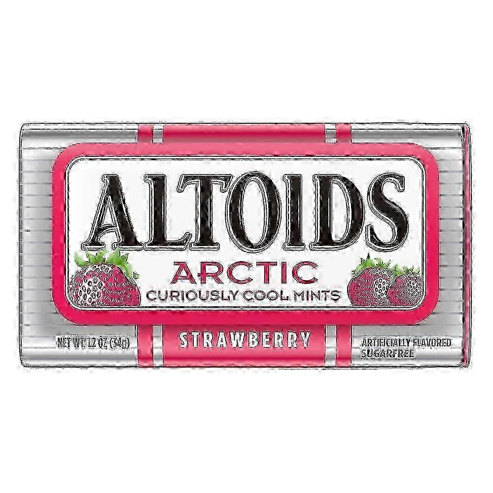 Altoids Arctic Strawberry Breath Mints Tin, Sugar Free, 1.76 Oz