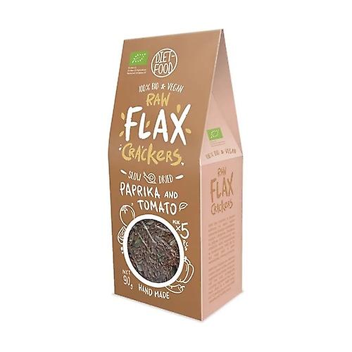 Flax crackers tomato and paprika Bio 90 g