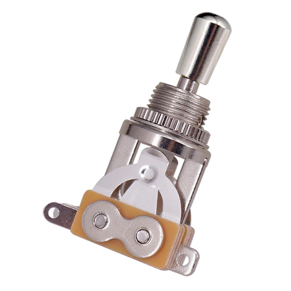 3 Way Short Straight Guitar Toggle Switch Pickup Selector with Brass Hat Compatible with Gibson Les