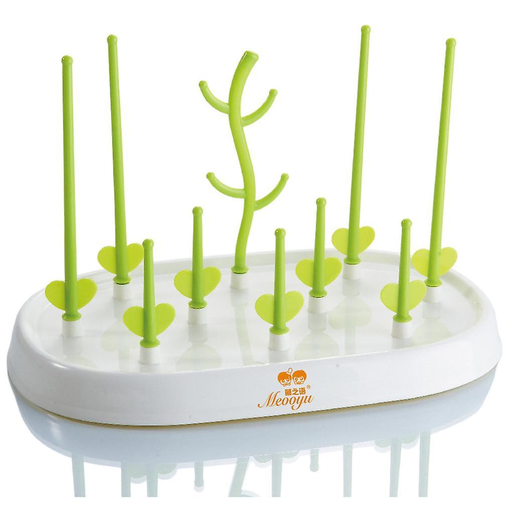 Baby Bottle Drying Rack Drying Shelf Bottle Pacifier Dryer Green 2