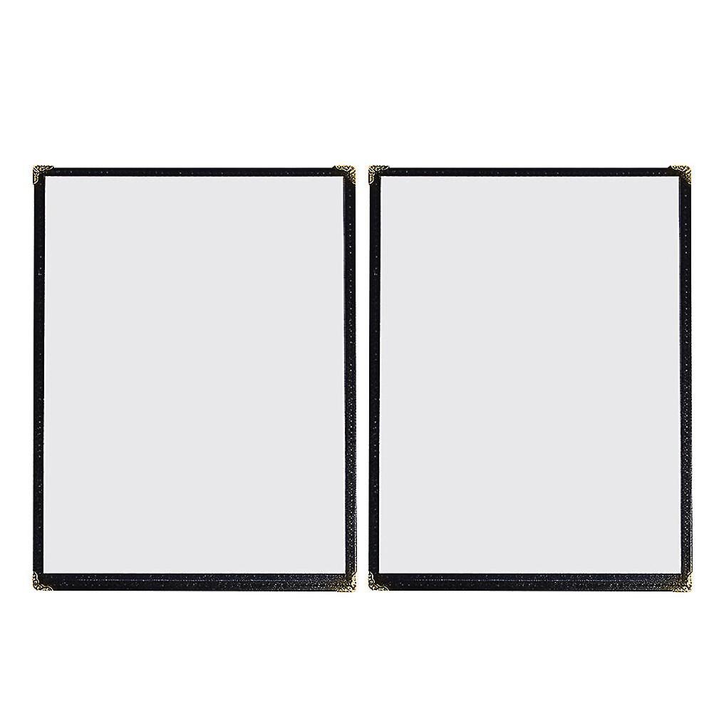 2pcs Unique Menu Cover Practical Recipe Protector Wine List Protective Cover