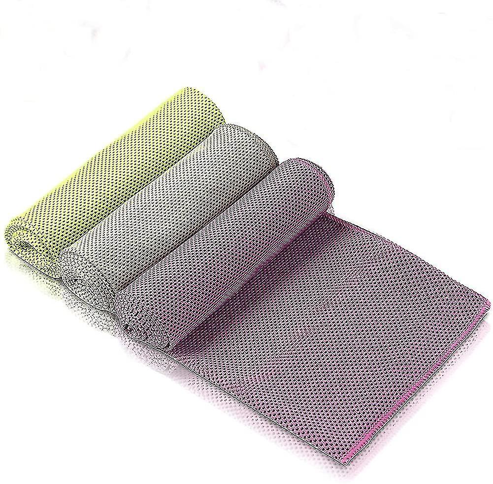 Cooling Towel 3pcs (100x30cm) Microfiber Towel For Instant Cooling Relief, Ice