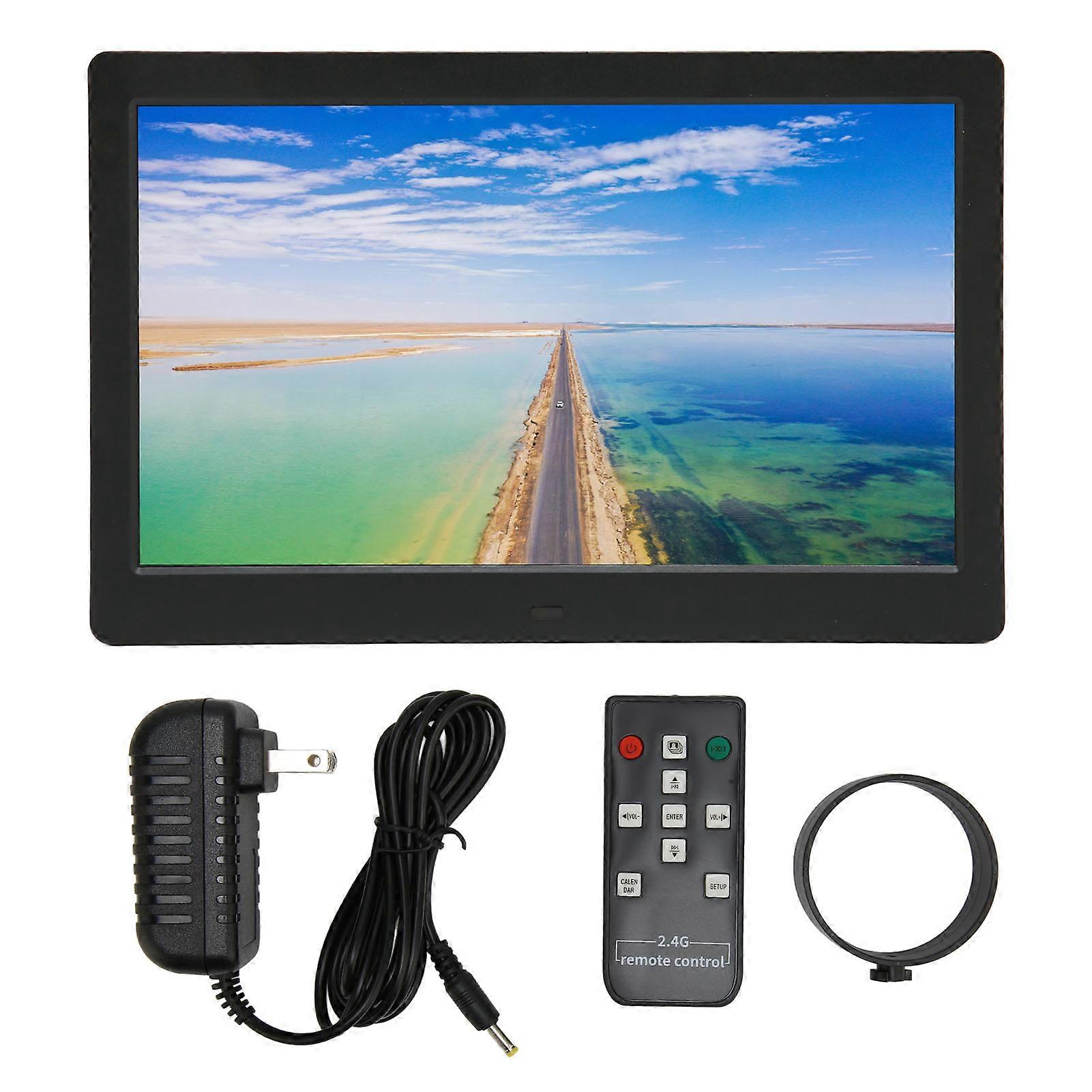 10" Digital Photo Frame with Stereo, Remote, Memory Card Support, and 2.4G Connectivity