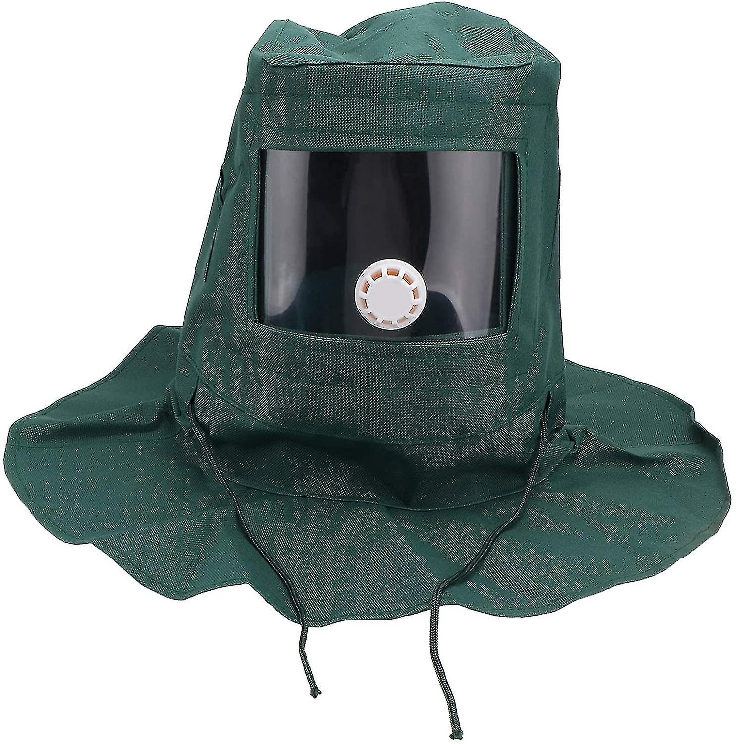 Protective Cover For The Face Against Sandblasting, Wind, Dust, Green