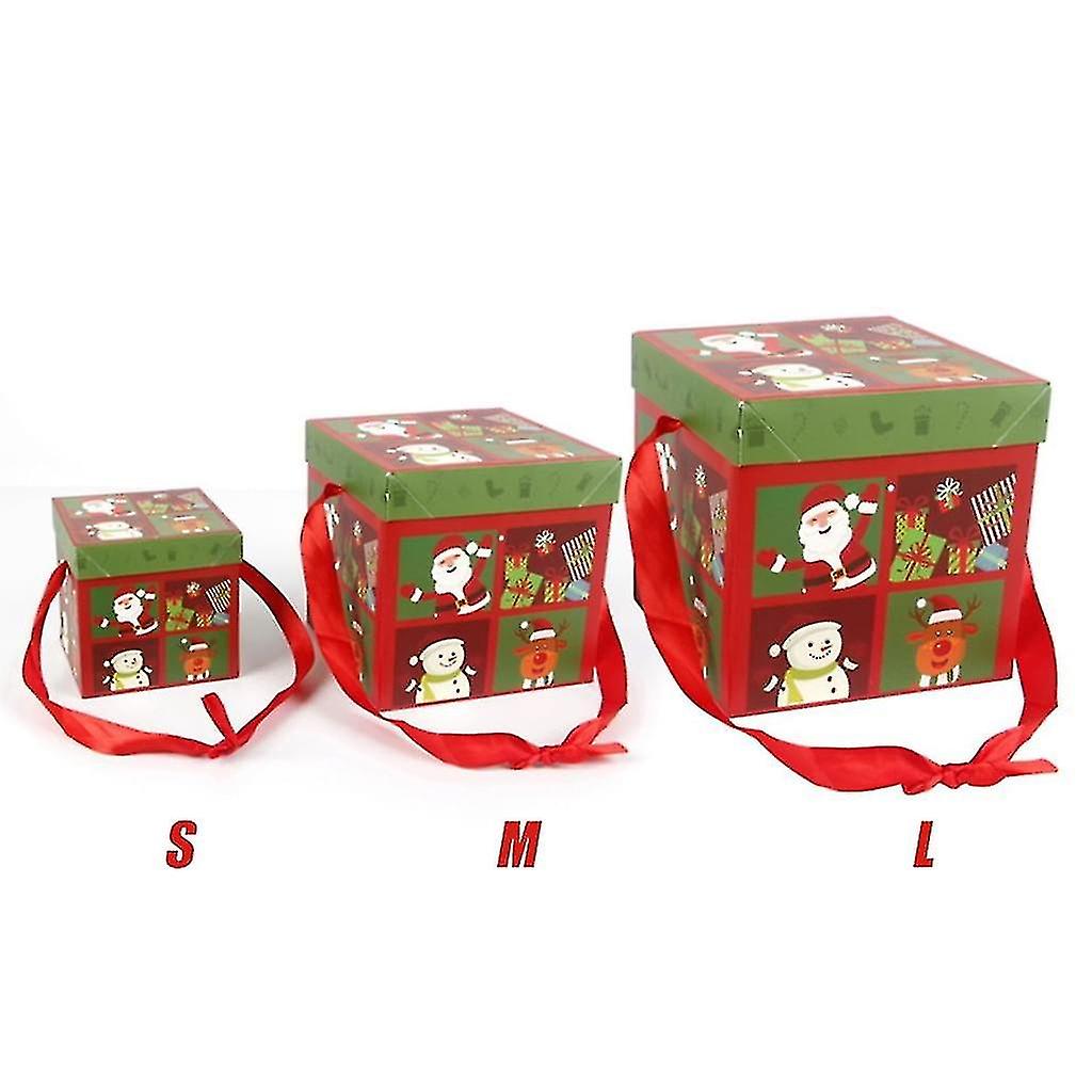 3 Pcs Christmas Eve Gift Box Christmas Present Gift Boxes
