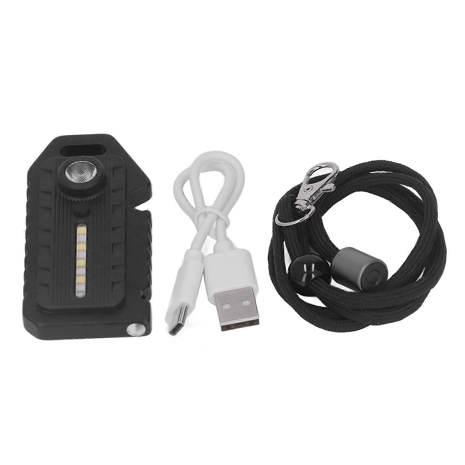 Pocket Flashlight Multifunction Keychain Flashlights Waterproof Whistle Emergency Light with Multiple Lighting Modes