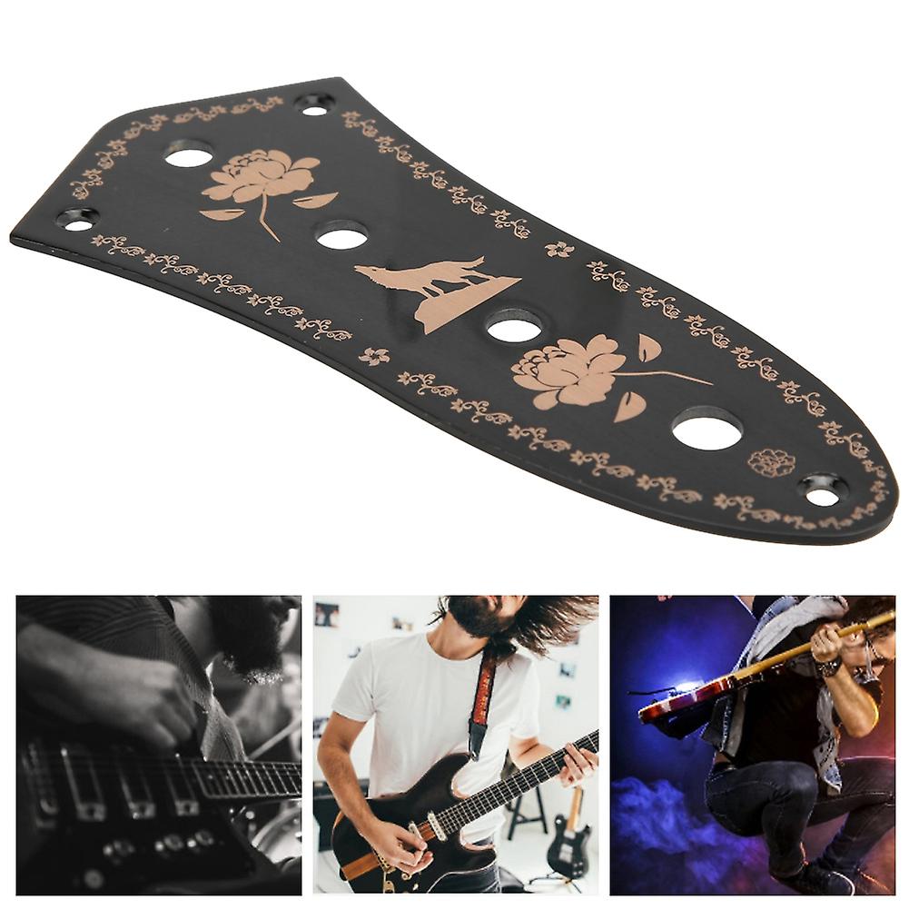 GE103 Svart Retro Metall Kontrollplatta JB Stil Basgitarr Panel