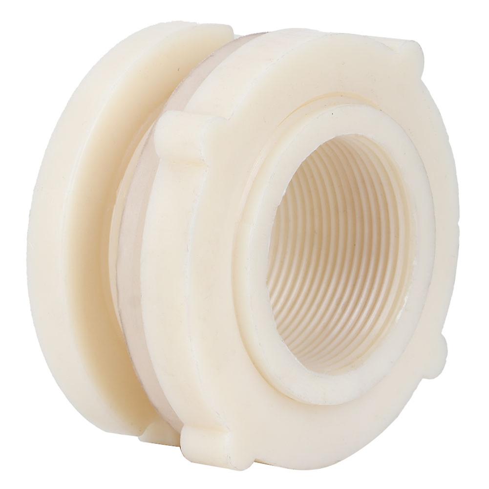 2Pcs G1-1/2 DN40 ABS Bulkhead Fitting Adapter for Water Tanks