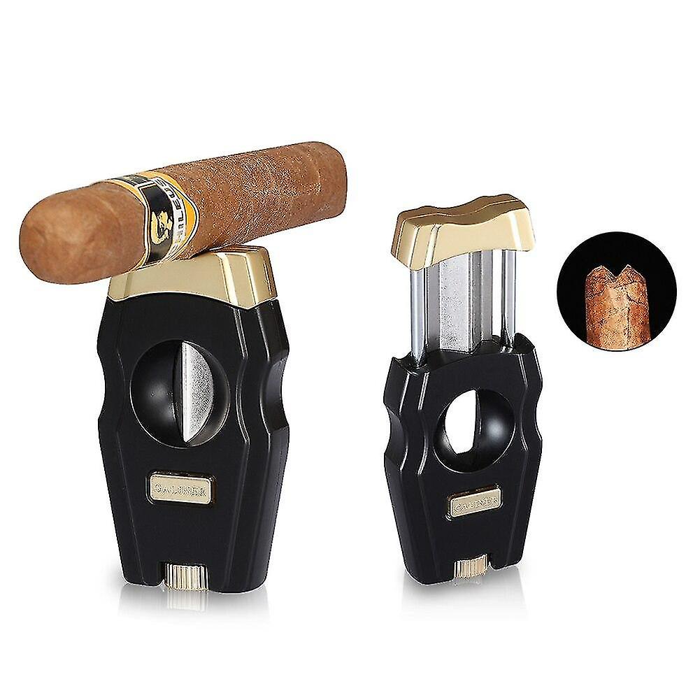 シガーカッターパンチシガーカッターVカットステンレススチールブレードカッターパンチャータバコカッティングアクセサリー