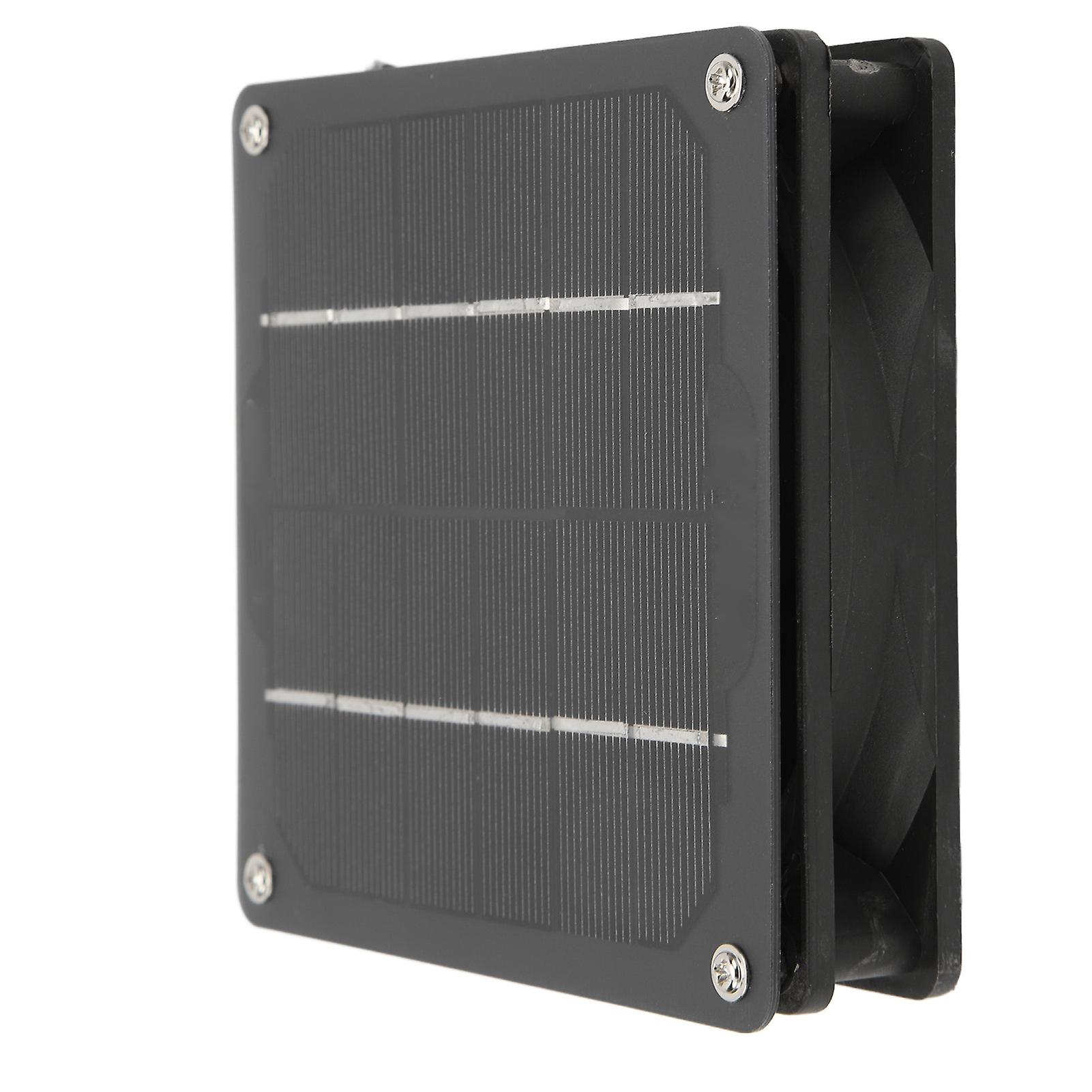 ソーラーパネルファン単結晶シリコンRVヨット温室ペットハウスチキンハウスバスルーム5W 6V