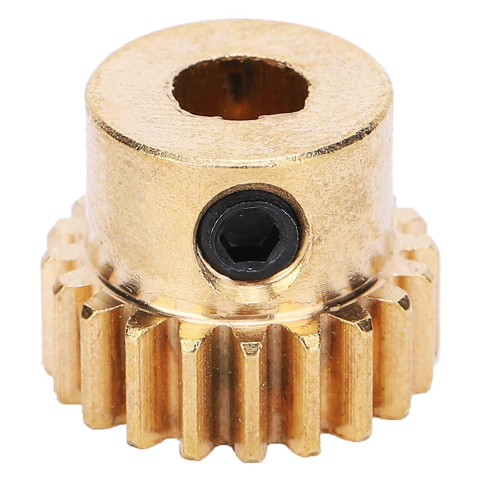 Qukaim 4301?0006?0020 Gear Stainless Steel Threaded Plate Mending Plate, Screw Fixing Fasteners, 20 Teeth Brass Gear Replacement, 6mm D-Bore, 0.8