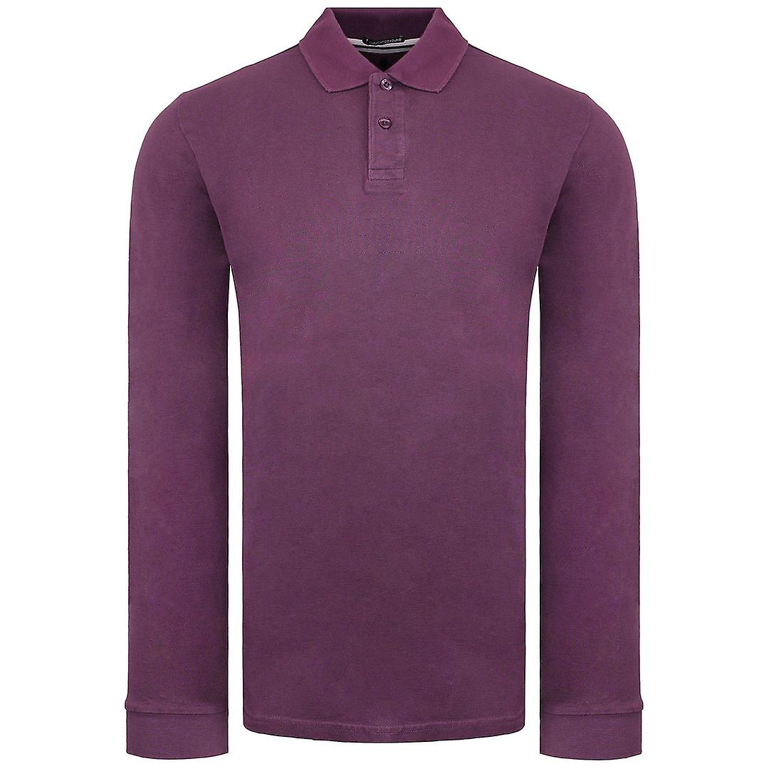 Weekend Offender Austin 长袖有领男士深葡萄 Polo 衫 POAW2214 DARK GRAPE