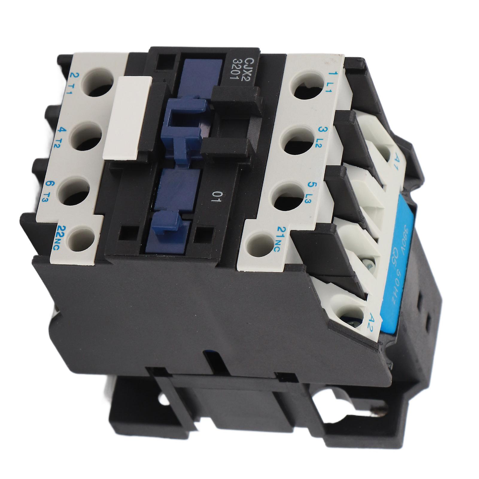 AC Contactor Coil, 3 Pole Contactor 110V Coil, 3P 32A AC Contactor for Motor Power Supply Controls Indicators 50HZ(AC380V) SJ9S8