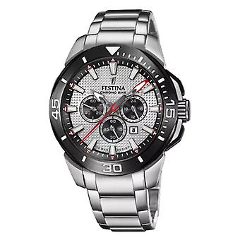 Festina chronobike miesten analoginen kvartsikello ruostumattomasta teräksestä valmistetulla rannekorulla F20641/1
