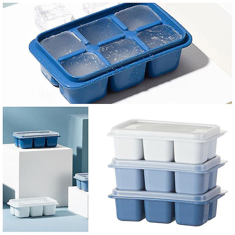 3pcs Ice cube mold with lid Ice cube tray for square giant ice cubes