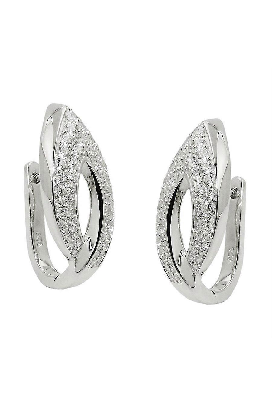 Hoop Earrings Zirconias Silver 925 - Gl93698