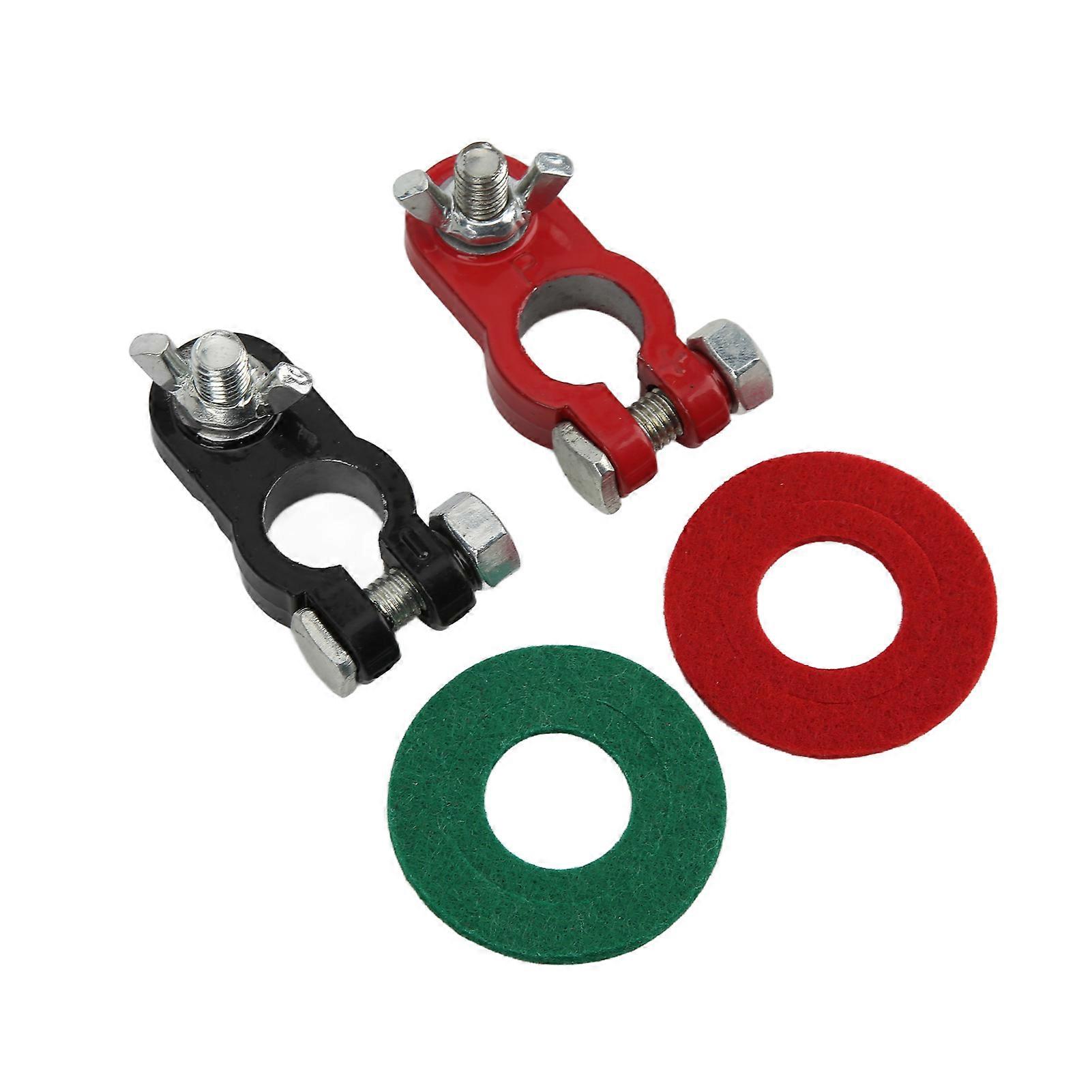 Aluminum Alloy Battery Terminal Clamps, Bakelite Insulation, Universal, for 17-19mm Batteries