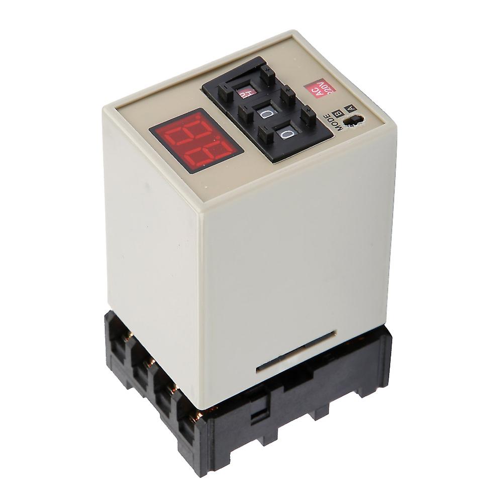 AH3-DM Dual Mode Time Delay Relay, LED Display 0.01s-99h (AC 220V)