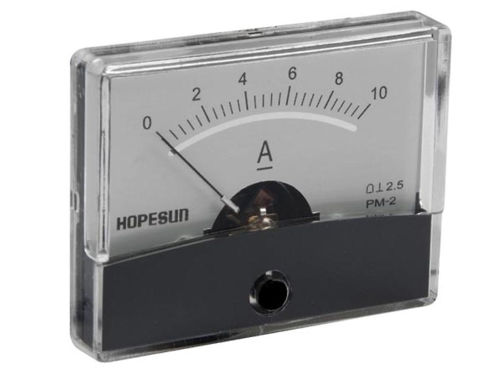 Analoges Leistungs-Einbaumessgerät 10A DC / 60 x 47 mm