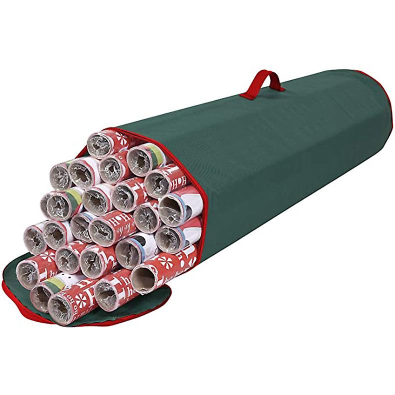 Wrapping Paper Storage Bag (Green)Wrapping Paper Organizer Under Bed 600D Oxford for Storing Multip