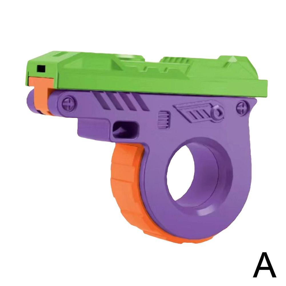 Stress Relief Toy Gun Creative Push Whistle Fingertip Carrot Gun Model Fidget