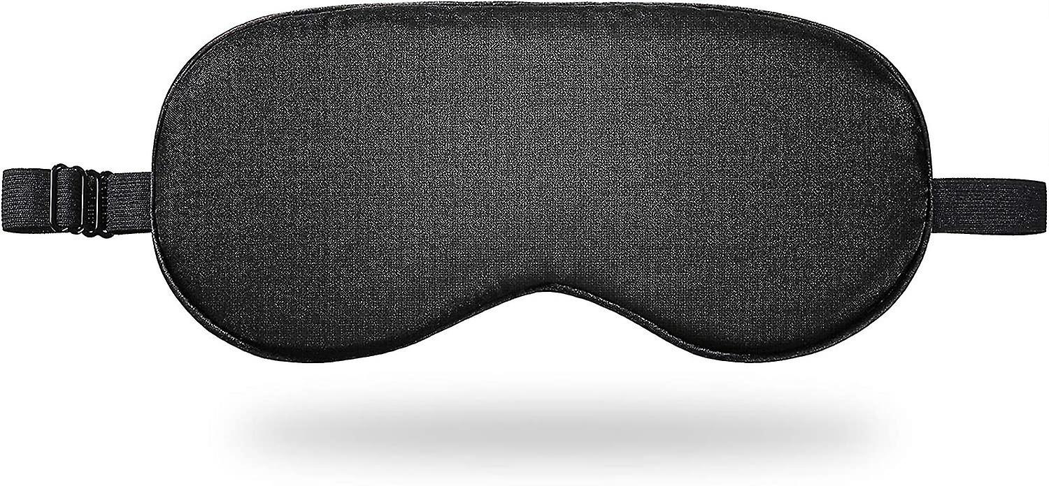 Silk Fabric Night Sleeping Blindfold Smooth Adjustable Eye Shade Cover