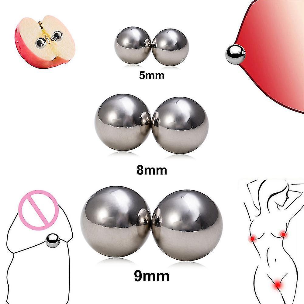 2 قطع مثير وهمية الثقب المغناطيسي الحلمة الدائري الأنف ترصيع الأقراط Labret الشفاه خواتم الفولاذ المقاوم للصدأ المغناطيس غير ثقب المجوهرات