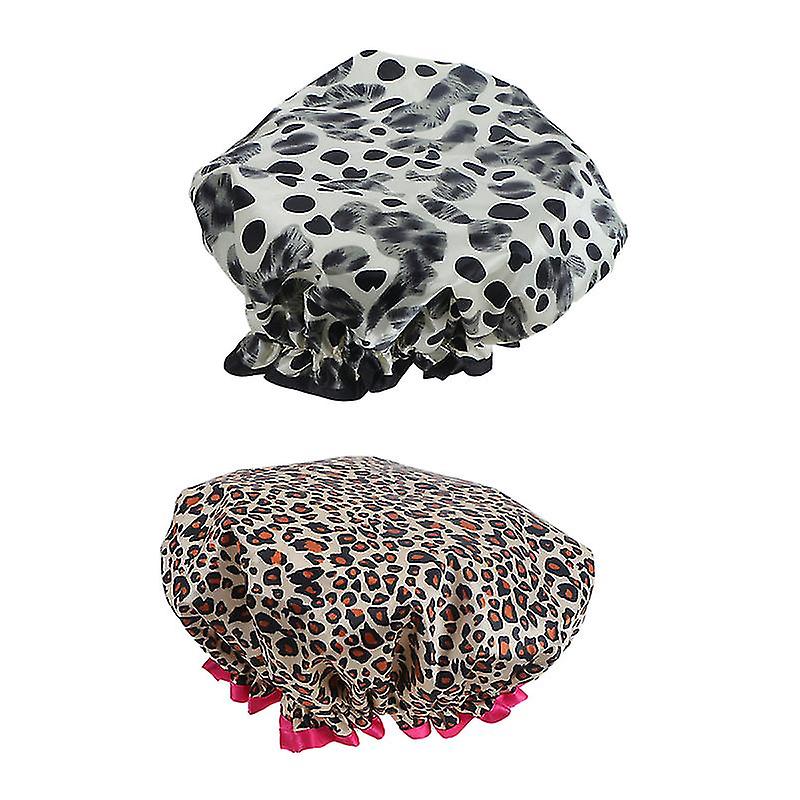 2pcs Women Bathing Cap