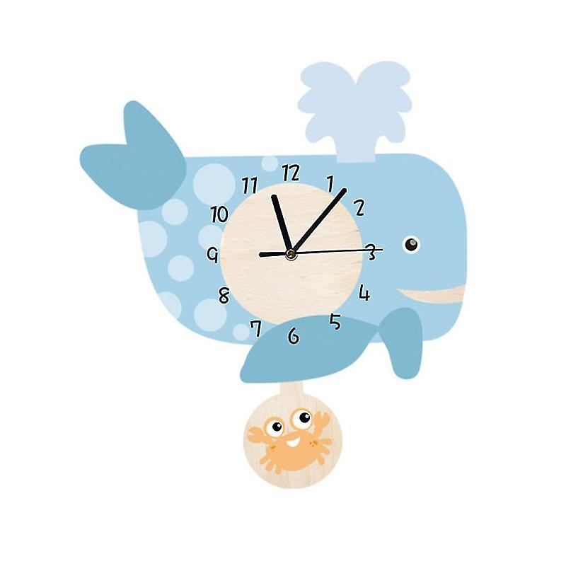 1pcs Whale Wall Clock