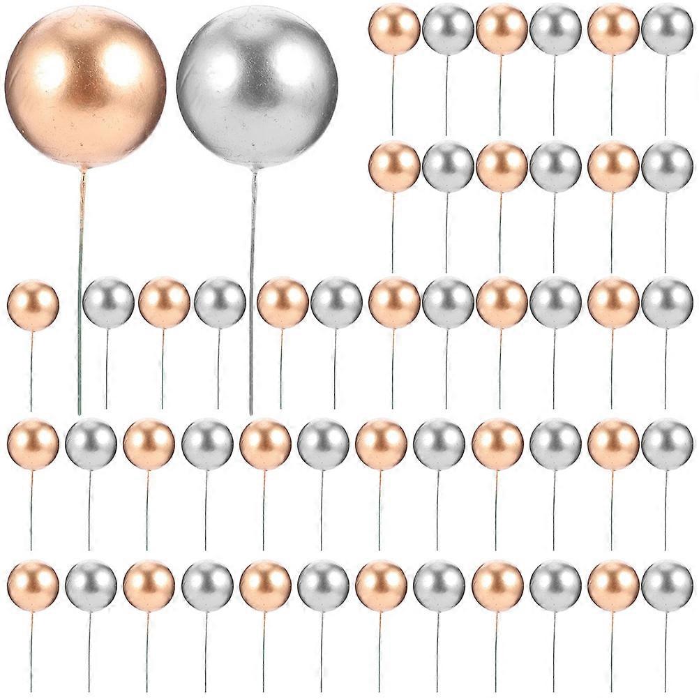 100pcs Mini Ball Cake Picks Cake Inserts Baking Decoration for Wedding Anniversary