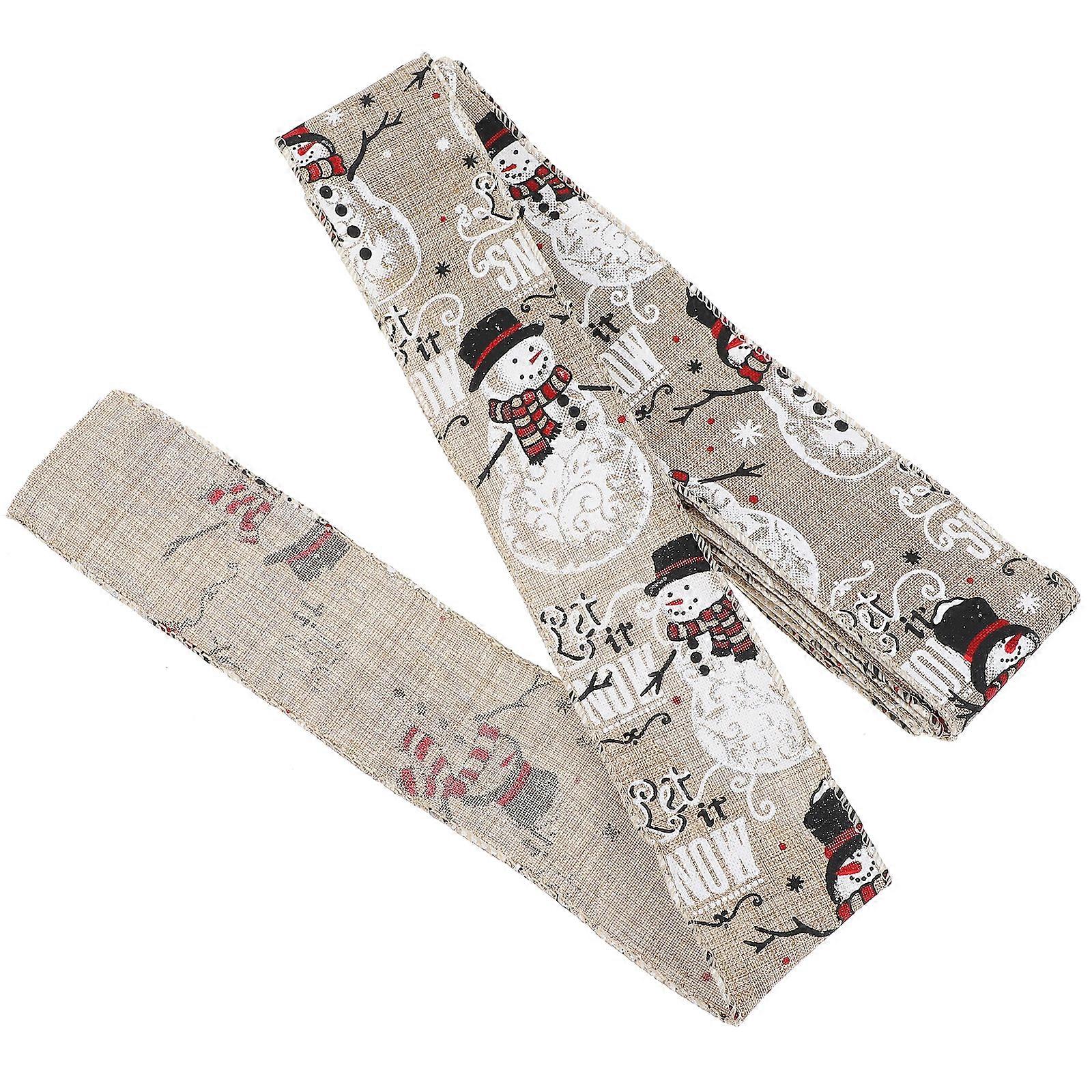 Macrame Garland Hessian Burlap Fabric Gift Wrapping Ribbon Roll Fabric Ribbon Holiday Ribbon Wreaths