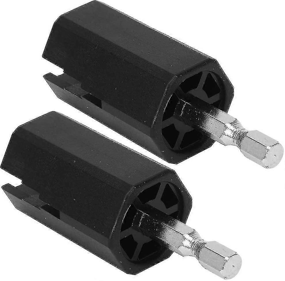 חבילה של 2 גיטרה מקדחת מיתרים Peg Winder (שחור)