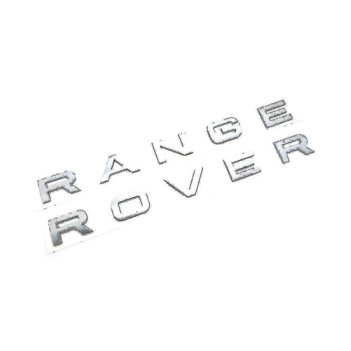 Range Rover ματ ασημένιο έμβλημα σημαδιών γραμμάτων εμπρός ή πίσω για τη Vogue Sport Evoque Zygs
