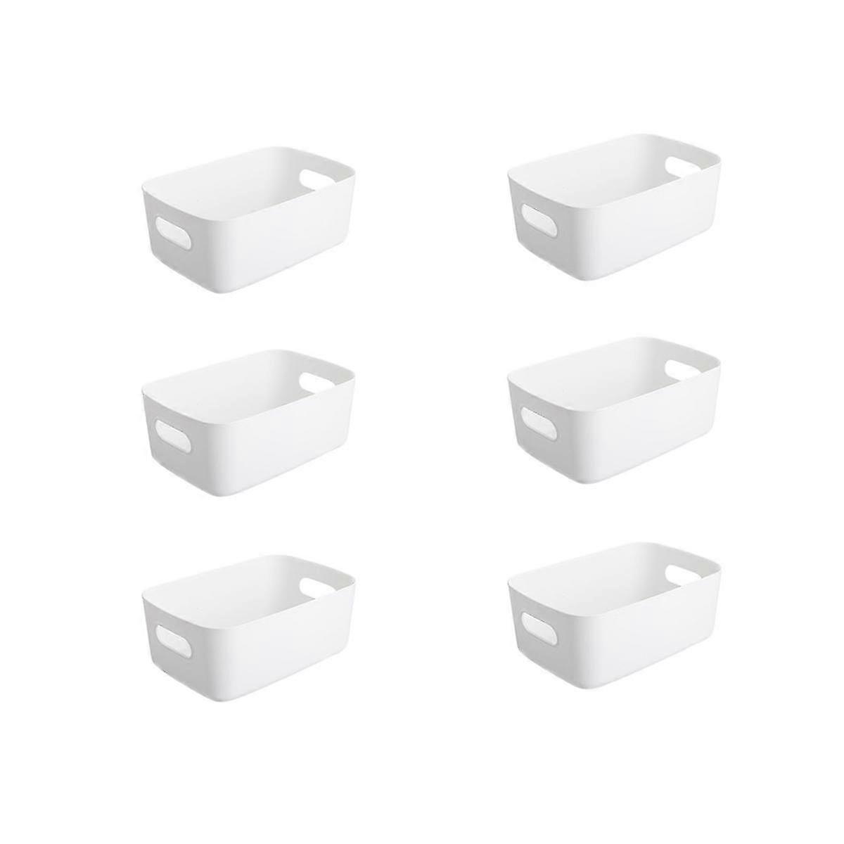 Storage Box, Storage Boxes With Handle, Rectangular Plastic Storage Baskets, Cupboard Organiser For