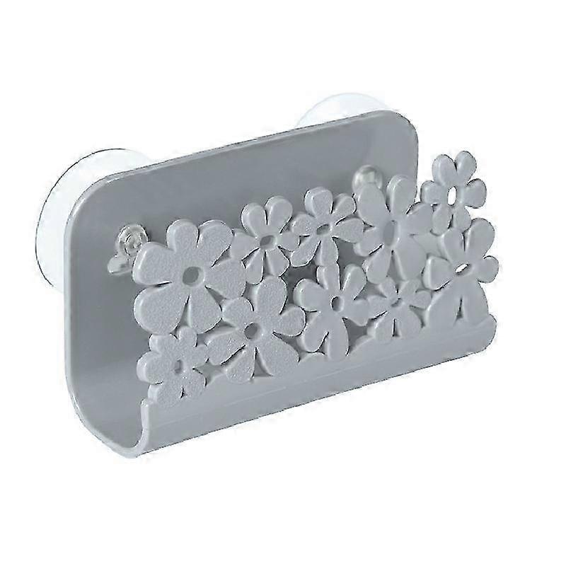 Never Rust Plastic Sponge Holder, Sink Caddy Sink Suction Cups Easy Access Holder Shower and Kitchen