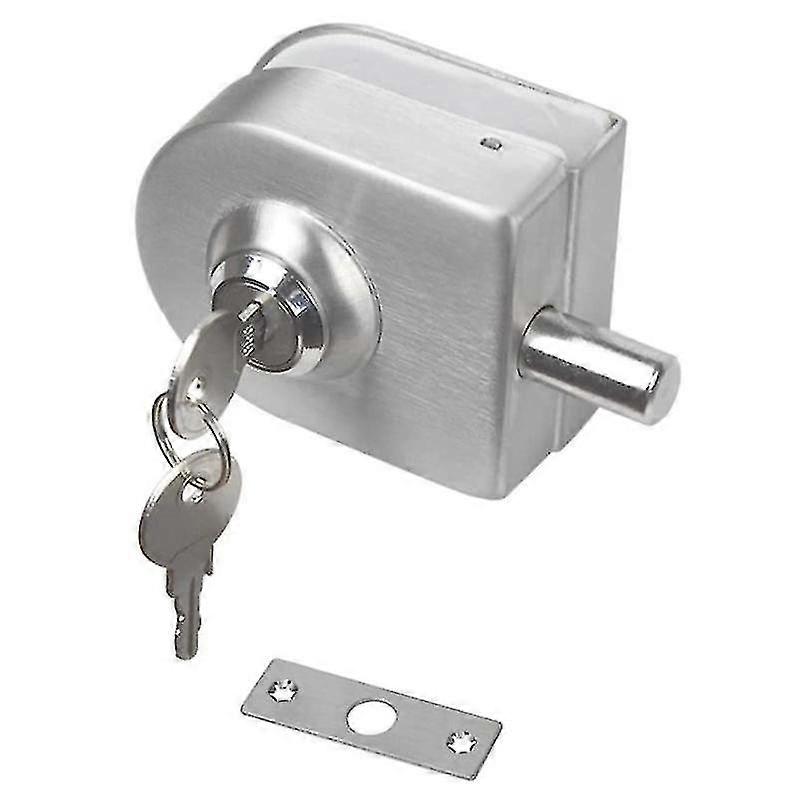 ステンレス製ガラスドアロック