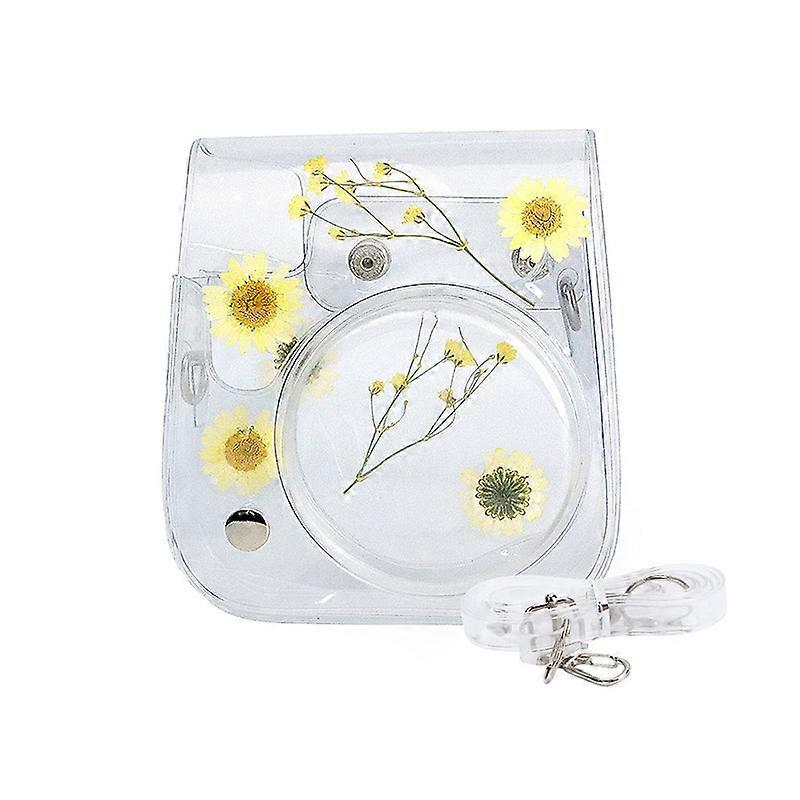 For Fujifilm Instax Mini 11 9 8 Transparent Camera Case Protective Carry Bag Cover with Shoulder Strap